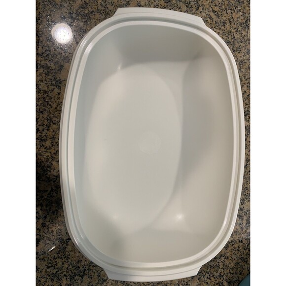 Tupperware Steamer Vintage 1273-3 Vegetable Rice Teal Turquoise Heart - Picture 4 of 4